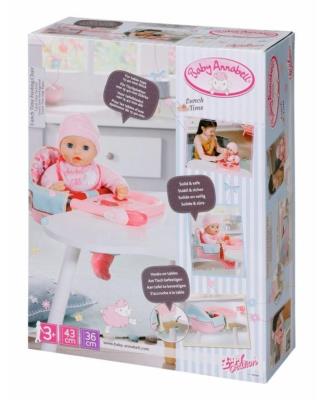 Baby Annabell - Krzesełko do karmienia. Wydawca: Zapf. SmakLiter.pl Opakowanie Baby Annabell - Krzesełko do karmienia