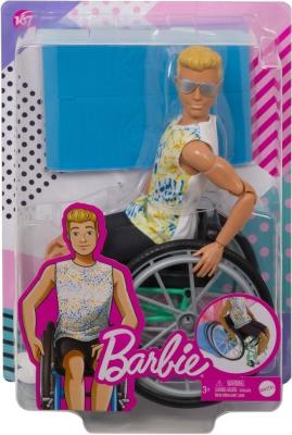 Opakowanie Barbie. Lalka ken na wózku inwalidzkim