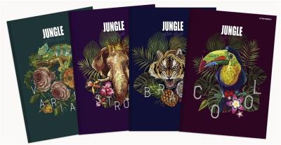 Opakowanie Brulion A5/96K kratka Jungle (5szt) mix