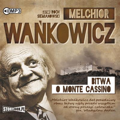 CD MP3 Bitwa o Monte Cassino. Autor: Wańkowicz Melchior. SmakLiter.pl Okładka książki CD MP3 Bitwa o Monte Cassino