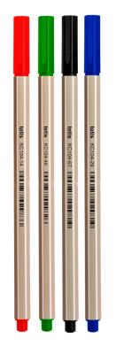 Opakowanie Cienkopis Tetis heksagonalny 0,7 mm 4 kolory