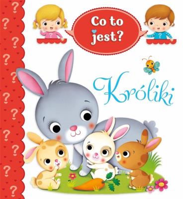 Co to jest? Króliki. Autor: Nathalie Belineau. SmakLiter.pl Okładka książki Co to jest? Króliki