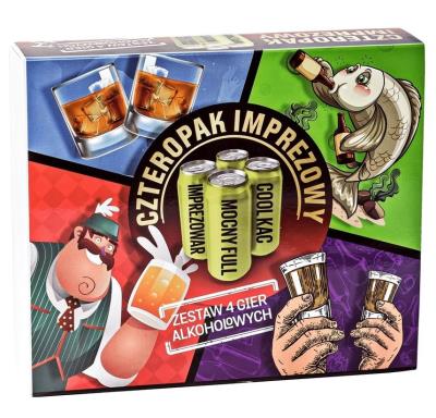 Opakowanie Czteropak imprezowy - zestaw 4 gier alkoholowych