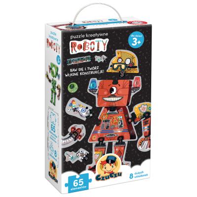 Opakowanie CzuCzu Puzzle kreatywne Roboty 3+