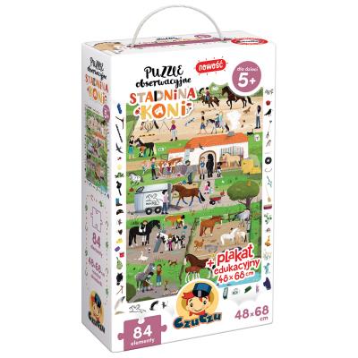 Opakowanie CzuCzu Puzzle obserwacyjne Stadnina koni 5+