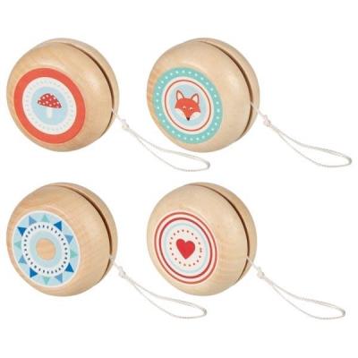 Drewniane YoYo ze zwierzętami mix. Wydawca: Goki. SmakLiter.pl Opakowanie Drewniane YoYo ze zwierzętami mix