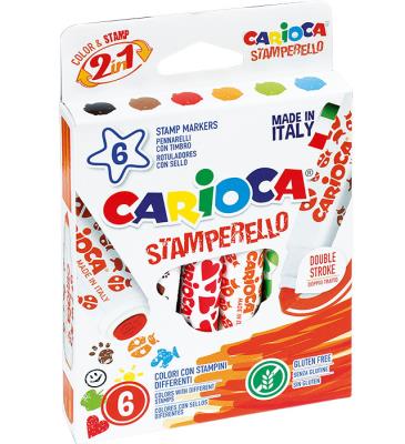 Opakowanie Flamastry stemple 6 kolorów bls CARIOCA