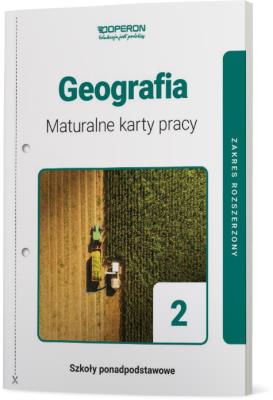 Okładka książki Geografia LO 2 Maturalne karty pracy ZR OPERONOP