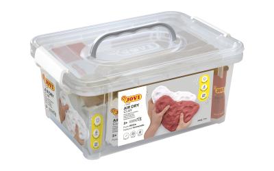 Glina samoutwardzalna biała i terracotta+szpatułki. Wydawca: JOVI. SmakLiter.pl Opakowanie Glina samoutwardzalna biała i terracotta+szpatułki