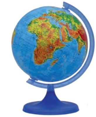 Okładka książki Globus fizyczny 22 cm