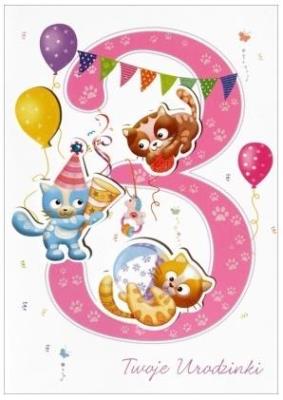 Opakowanie Karnet 3 urodziny HM-200-993