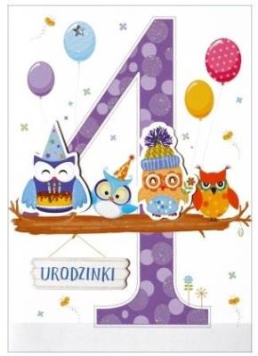 Opakowanie Karnet 4 urodziny HM-200-984
