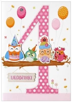 Opakowanie Karnet 4 urodziny HM-200-994