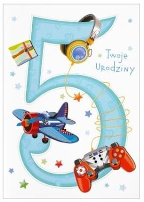 Opakowanie Karnet 5 urodziny HM-200-985