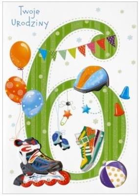 Opakowanie Karnet 6 urodziny HM-200-986