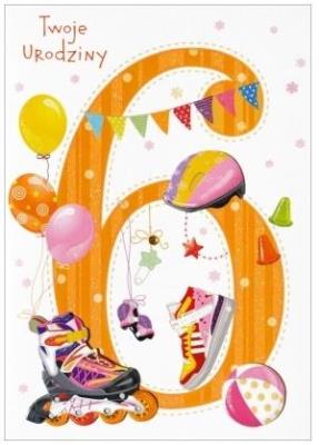 Opakowanie Karnet 6 urodziny HM-200-996