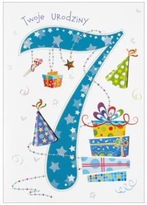 Opakowanie Karnet 7 urodziny HM-200-987