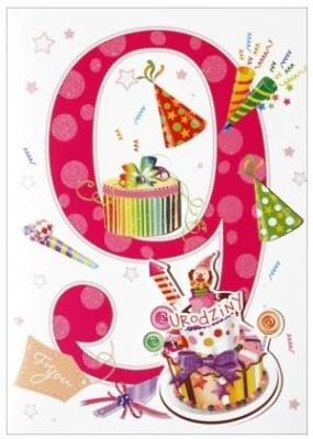 Opakowanie Karnet 9 urodziny HM-200-999