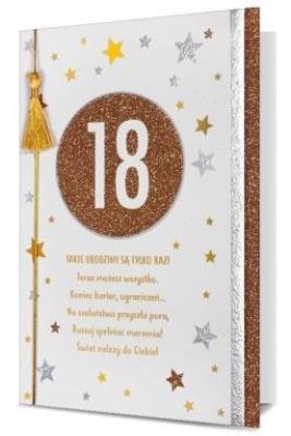 Opakowanie Karnet B6 Osiemnastka HM-200-1743