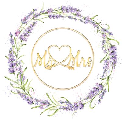 Opakowanie Karnet KW Ślub Lawenda Lakier 3D