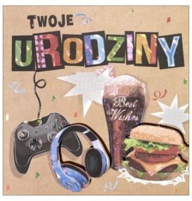 Opakowanie Karnet kw Urodziny HM-200-1032