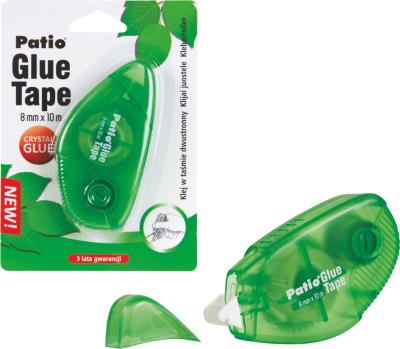 Klej w taśmie dwustronny Crystal  Gel– 8 mm x 10 mm. Wydawca: Patio. SmakLiter.pl Opakowanie Klej w taśmie dwustronny Crystal  Gel– 8 mm x 10 mm