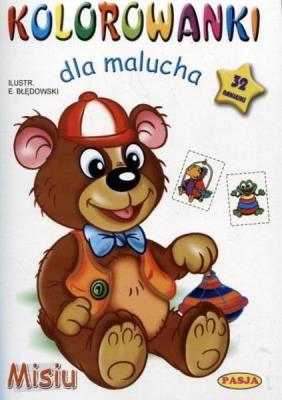 Okładka książki Kolorowanki dla malucha Misiu
