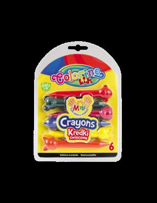 Kredki świecowe Colorino Kids Zwierzątka 6 kolorów. Wydawca: Patio. SmakLiter.pl Opakowanie Kredki świecowe Colorino Kids Zwierzątka 6 kolorów