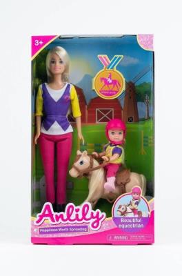 Opakowanie Lalka Anlily 30 cm z dzieckiem i kucykiem