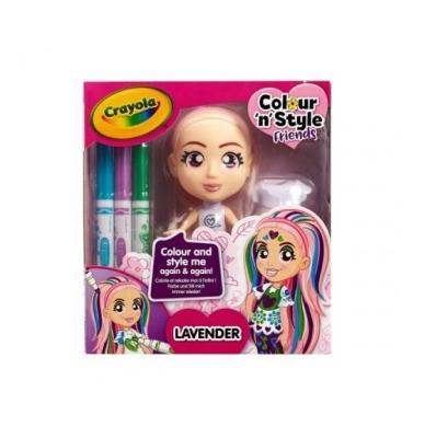 Lalka Colour'n'Style Friends Lavender CRAYOLA. Wydawca: Crayola. SmakLiter.pl Opakowanie Lalka Colour'n'Style Friends Lavender CRAYOLA