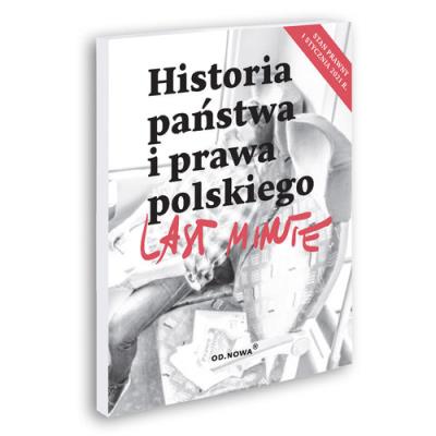 Okładka książki Last Minute Historia Państwa i Prawa