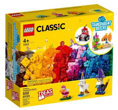 Lego CLASSIC 11013 Kreatywne przezroczyste klocki. Wydawca: LEGO(R). SmakLiter.pl Opakowanie Lego CLASSIC 11013 Kreatywne przezroczyste klocki