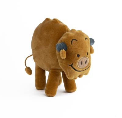 Maskotka Żubr Pompik 16 cm. Autor: Tomasz Samojlik. SmakLiter.pl Okładka książki Maskotka Żubr Pompik 16 cm