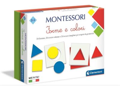 Montessori Kształty i kolory. Wydawca: Clementoni. SmakLiter.pl Opakowanie Montessori Kształty i kolory