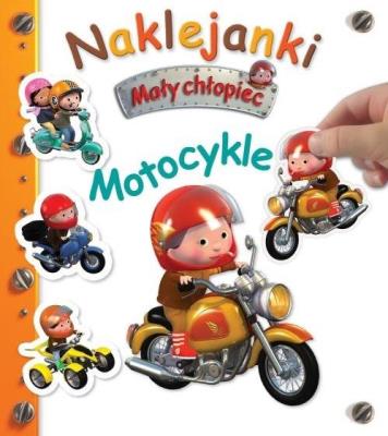 Naklejanki. Mały chłopiec. Motocykle. Autor: Nathalie Belineau, Alexis Nesme. SmakLiter.pl Okładka książki Naklejanki. Mały chłopiec. Motocykle