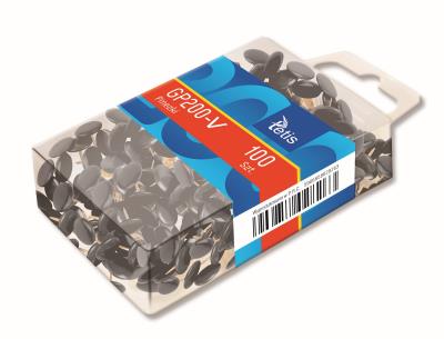 Opakowanie Pinezki Tetis czarne 100 sztuk