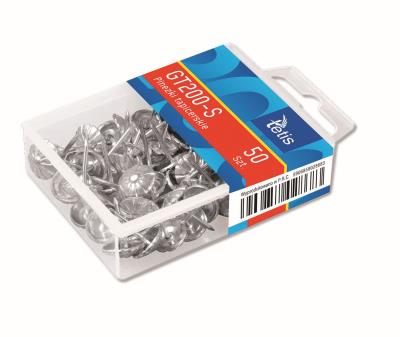 Opakowanie Pinezki Tetis tapicerskie srebrne 50 sztuk