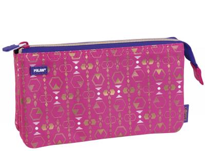 Opakowanie Piórnik Milan 5 komorowy COPPER III różowy