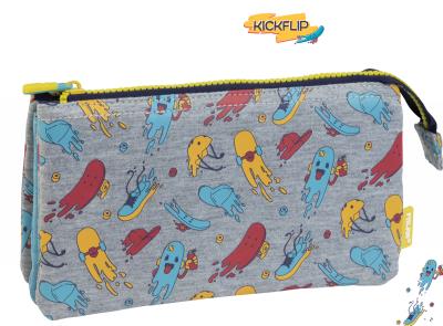 Opakowanie Piórnik Milan 5 komorowy KICKFLIP szary