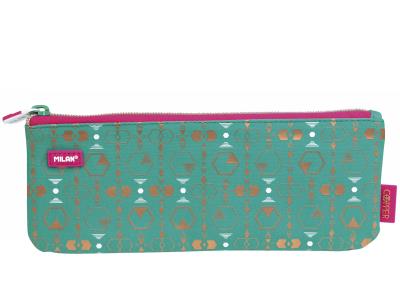 Opakowanie Piórnik Milan mały płaski COPPER III zielony