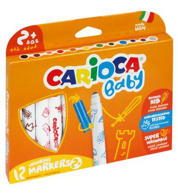 Opakowanie Pisaki Baby maxi point super Carioca 12 kolorów