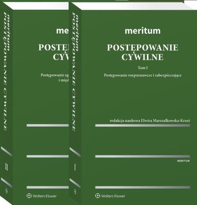 Postępowanie cywilne MERITUM Tom 1/2. Autor: Gil Izabella, Marszałkowska-Krześ Elwira. SmakLiter.pl Okładka książki Postępowanie cywilne MERITUM Tom 1/2