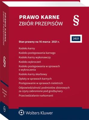 Okładka książki Prawo karne Zbiór przepisów