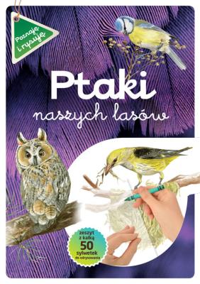 Ptaki naszych lasów. Autor: Katarzyna Kopiec-Sekieta. SmakLiter.pl Okładka książki Ptaki naszych lasów