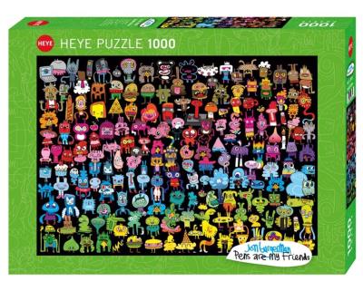 Opakowanie Puzzle 1000 Tęczowe Doodle