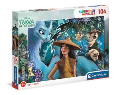 Opakowanie Puzzle 104 z ozdobami Raya i ostatni smok 20183