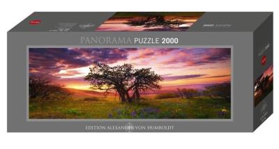 Opakowanie Puzzle 2000 Dąb o zachodzie słońca
