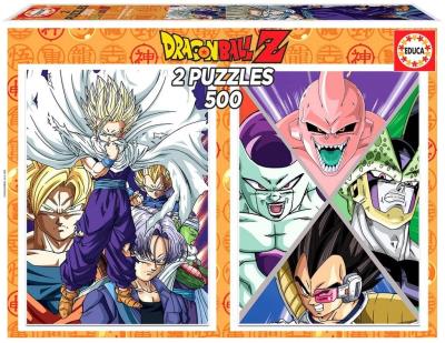 Puzzle 2x500 Dragon Ball Z G3. Wydawca: Educa. SmakLiter.pl Opakowanie Puzzle 2x500 Dragon Ball Z G3