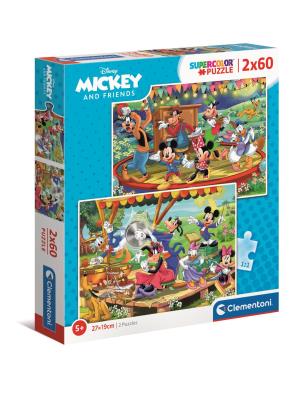 Opakowanie Puzzle 2x60 super color Mickey and Przyjaciele 21620