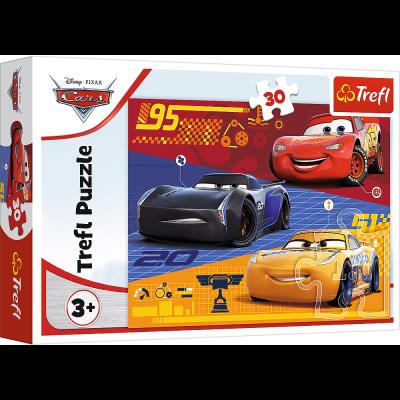 Puzzle 30 Auta przed wyścigiem TREFL. Wydawca: Trefl. SmakLiter.pl Opakowanie Puzzle 30 Auta przed wyścigiem TREFL